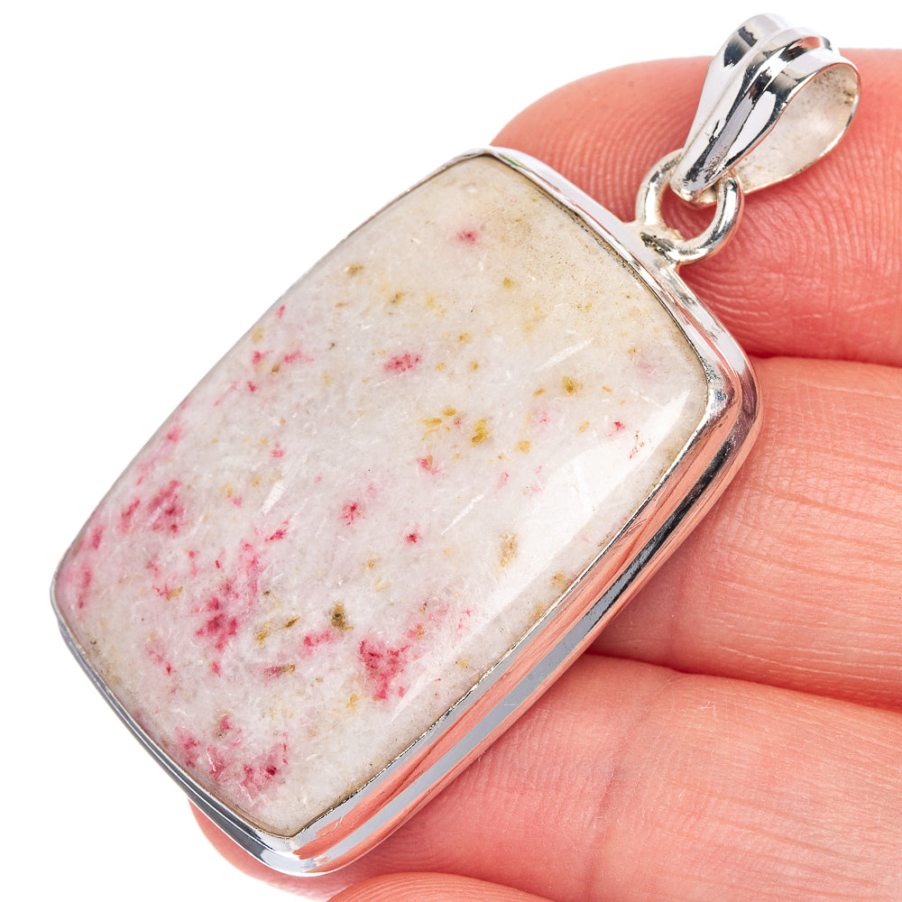 Cinnabar Pendant 1 3/4" (925 Sterling Silver) P40719