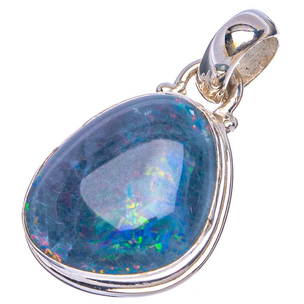 Rare Triplet Opal Pendant 1 1/4" (.925 Sterling Silver)