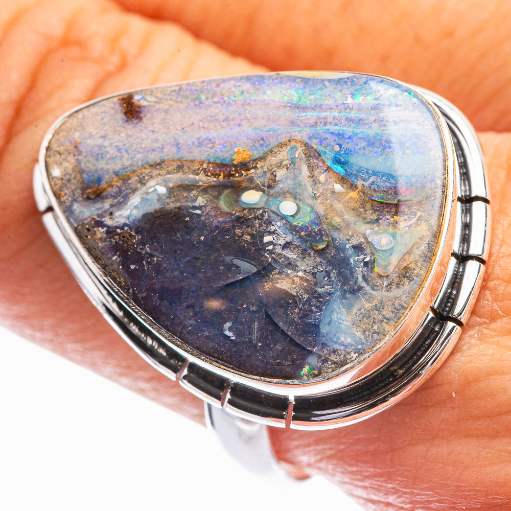 Boulder Opal Ring Size 9.75 (925 Sterling Silver) R142051