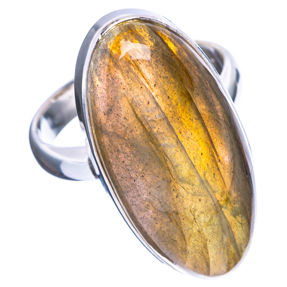 Labradorite Ring Size 6.75 (925 Sterling Silver) R4700