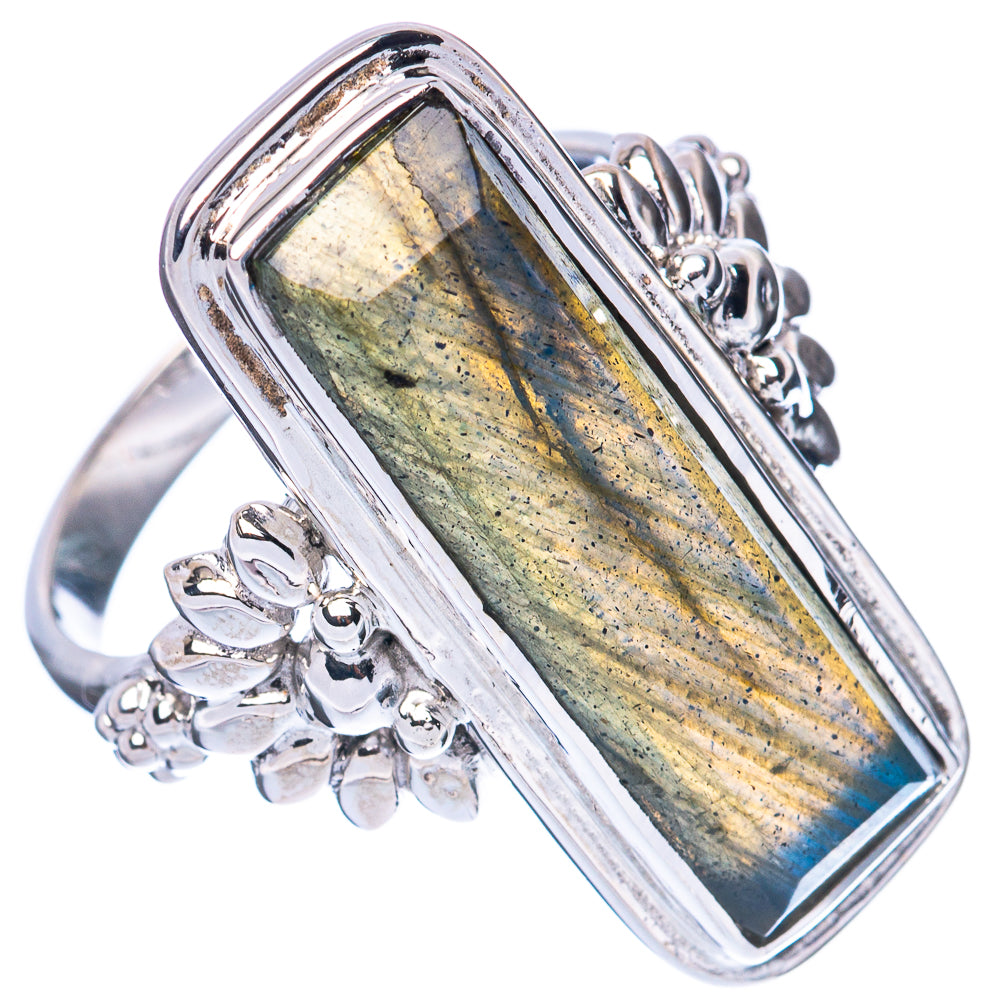 Premium Labradorite Ring Size 8.75 (925 Sterling Silver) R2584
