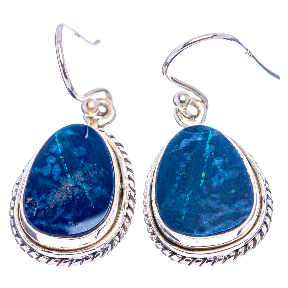 Rare Doublet Opal Earrings 1 1/4" (.925 Sterling Silver)