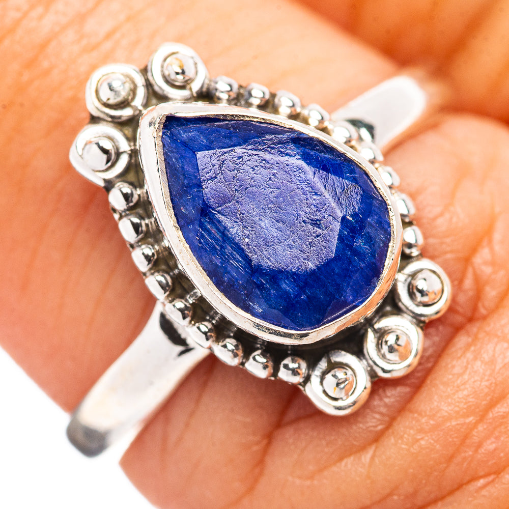 Blue Sillimanite Ring Size 7 (.925 Sterling Silver)
