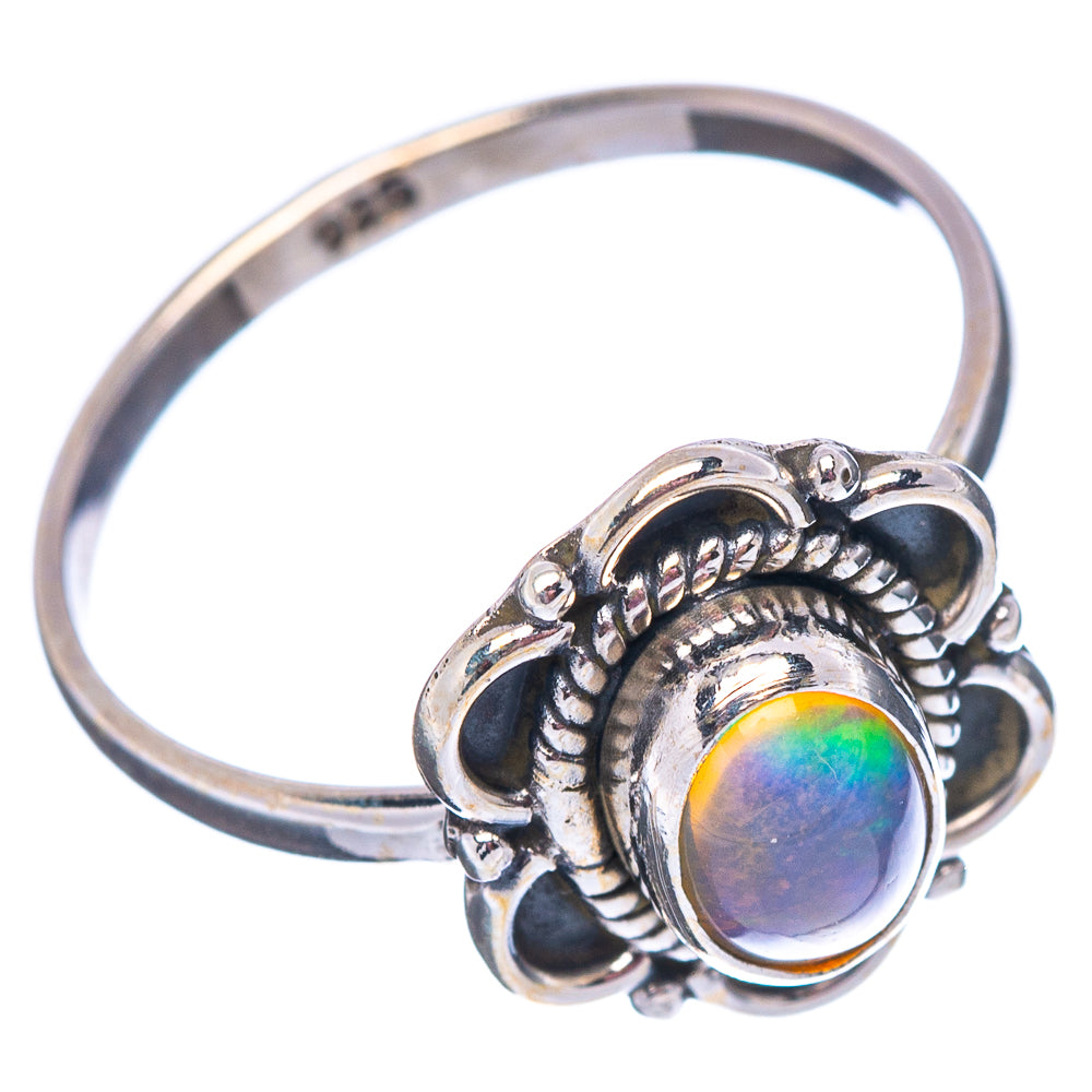 Ethiopian Opal Ring Size 6 (.925 Sterling Silver)
