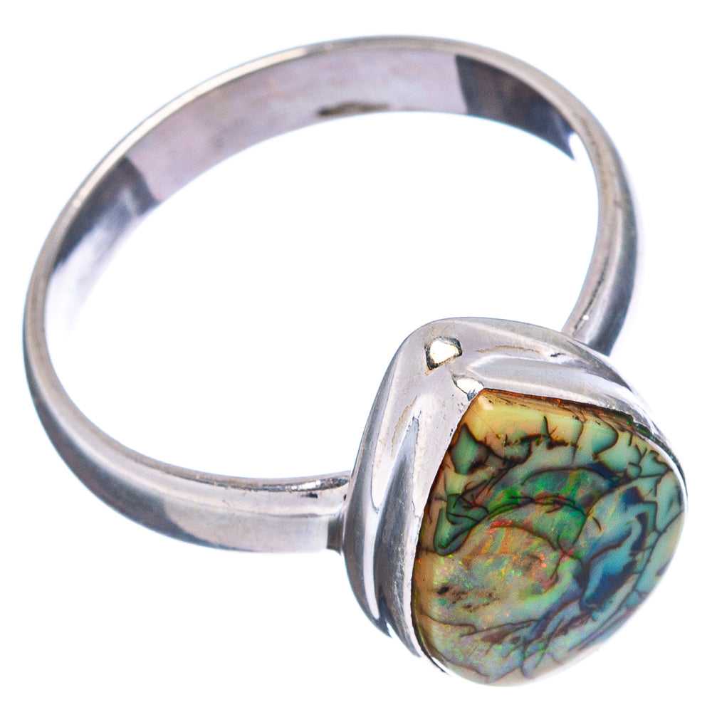 Rare Sterling Opal Ring Size 8 (.925 Sterling Silver)