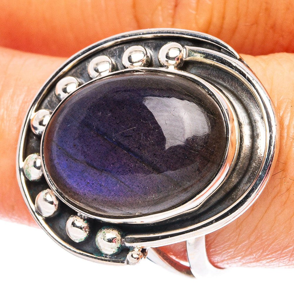Labradorite 925 Sterling Silver Ring Size 8.5 (925 Sterling Silver) R6272