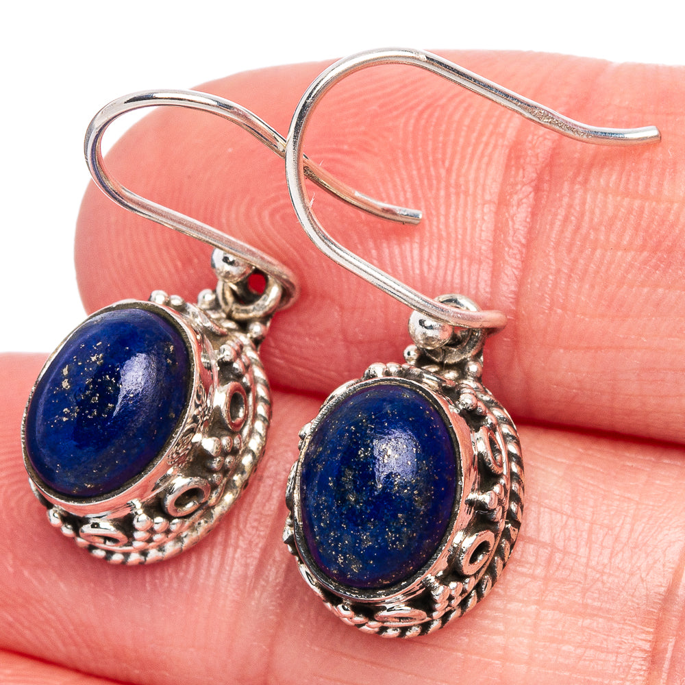 Lapis Lazuli Earrings 1 1/8" (925 Sterling Silver) E433266