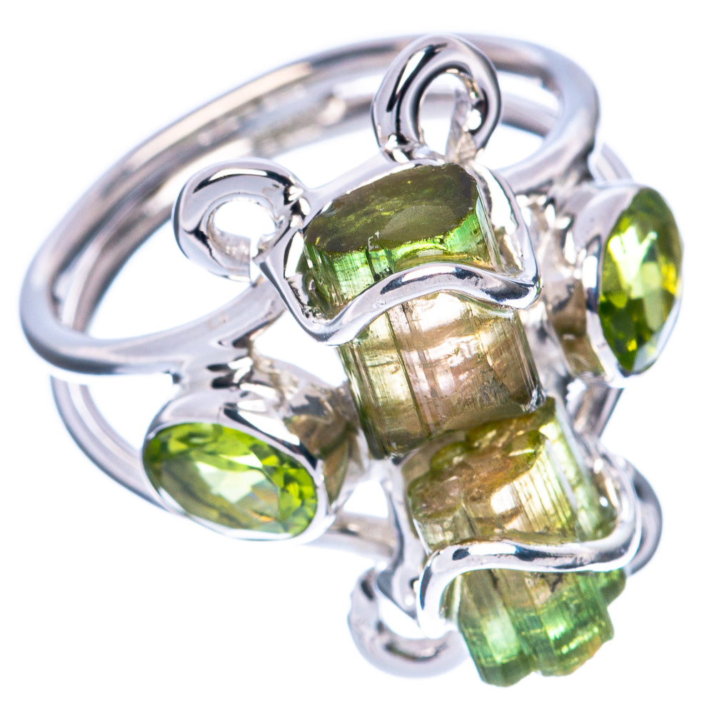 Premium Green Tourmaline 925 Sterling Silver Ring Size 8 (925 Sterling Silver) R2679