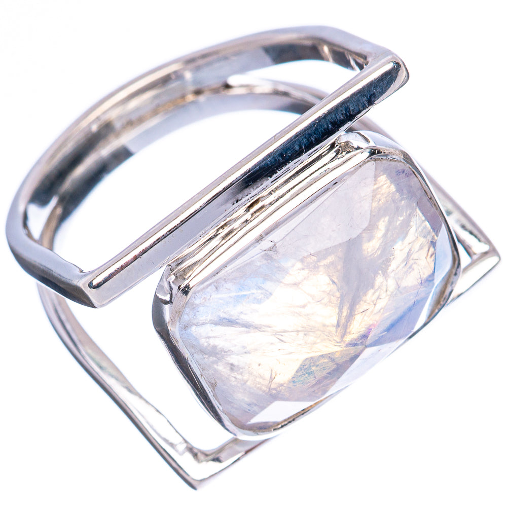 Premium Rainbow Moonstone 925 Sterling Silver Ring Size 7.25 Ana Co R3652
