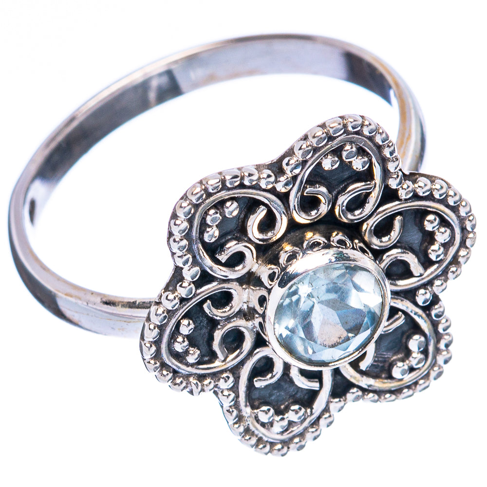 Value Blue Topaz Ring Size 7.25 (925 Sterling Silver) R3344