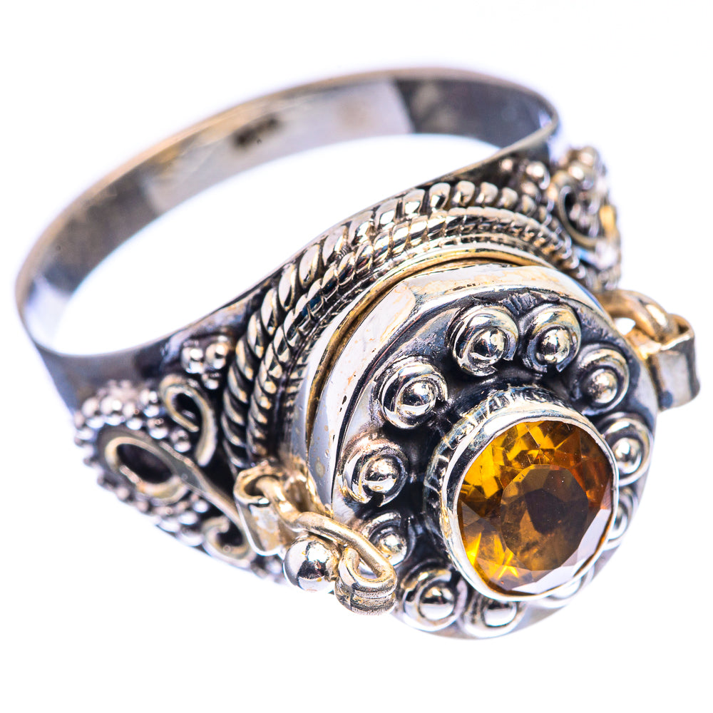 Poison Faceted Citrine Ring Size 11.75 (925 Sterling Silver) R142080