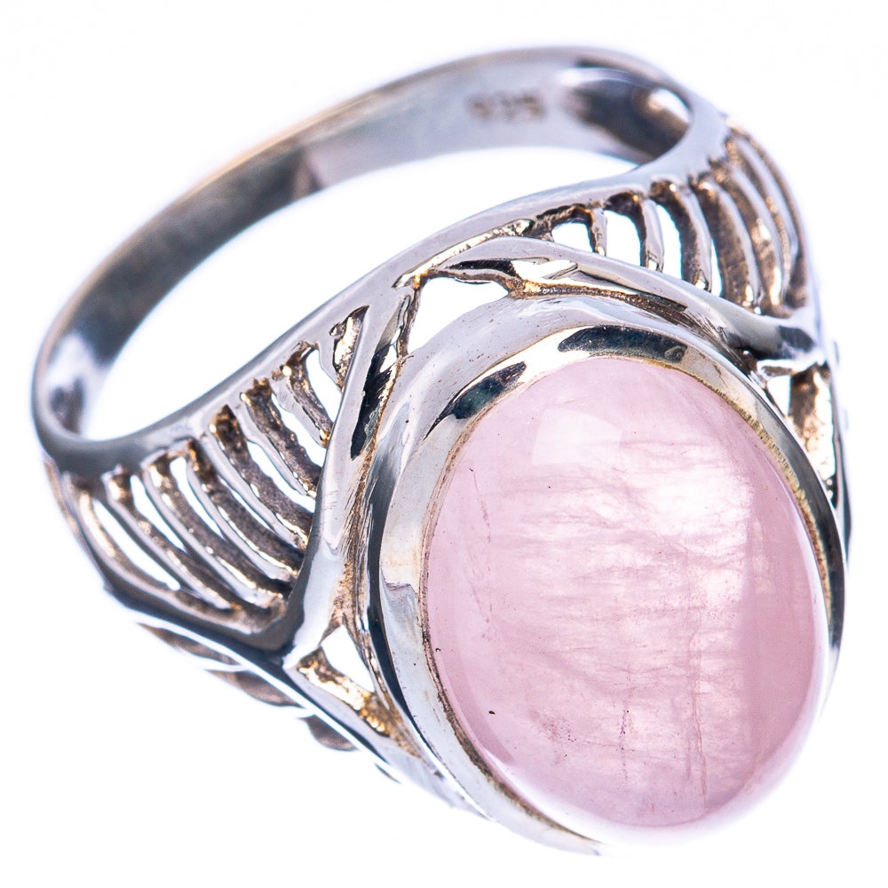 Rose Quartz Ring Size 7 (925 Sterling Silver) R3022