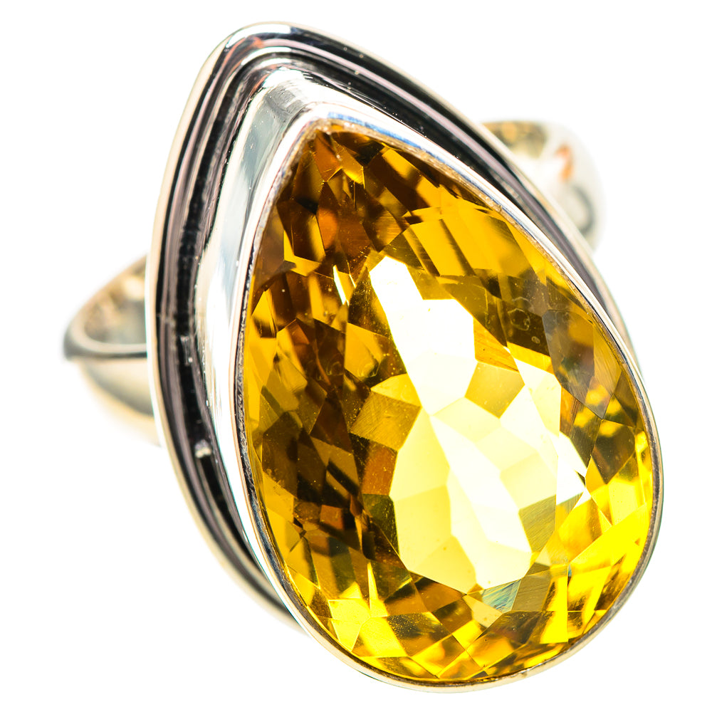 Faceted Citrine Ring Size 6.5 (925 Sterling Silver) RING138988