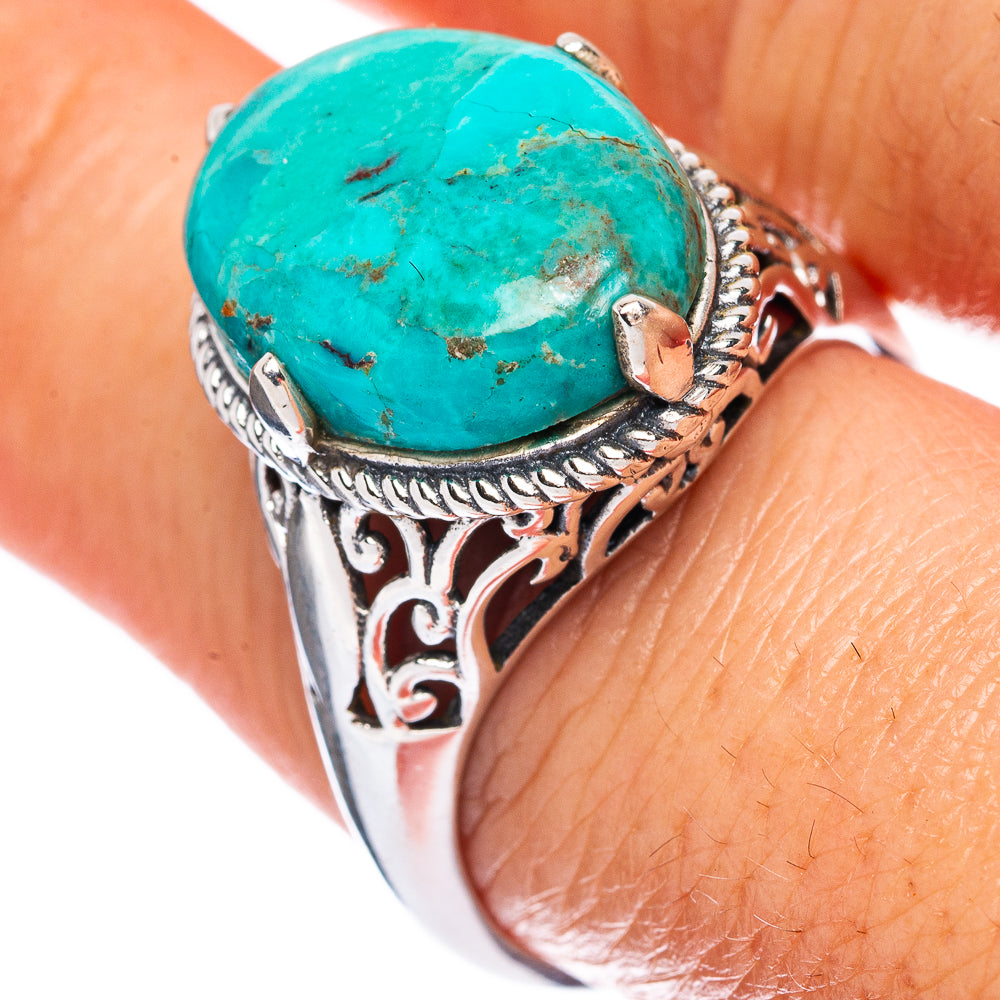Chrysocolla Ring Size 8.75 (925 Sterling Silver) R2765