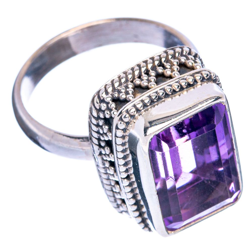 Faceted Amethyst Ring Size 7 (925 Sterling Silver) R144484