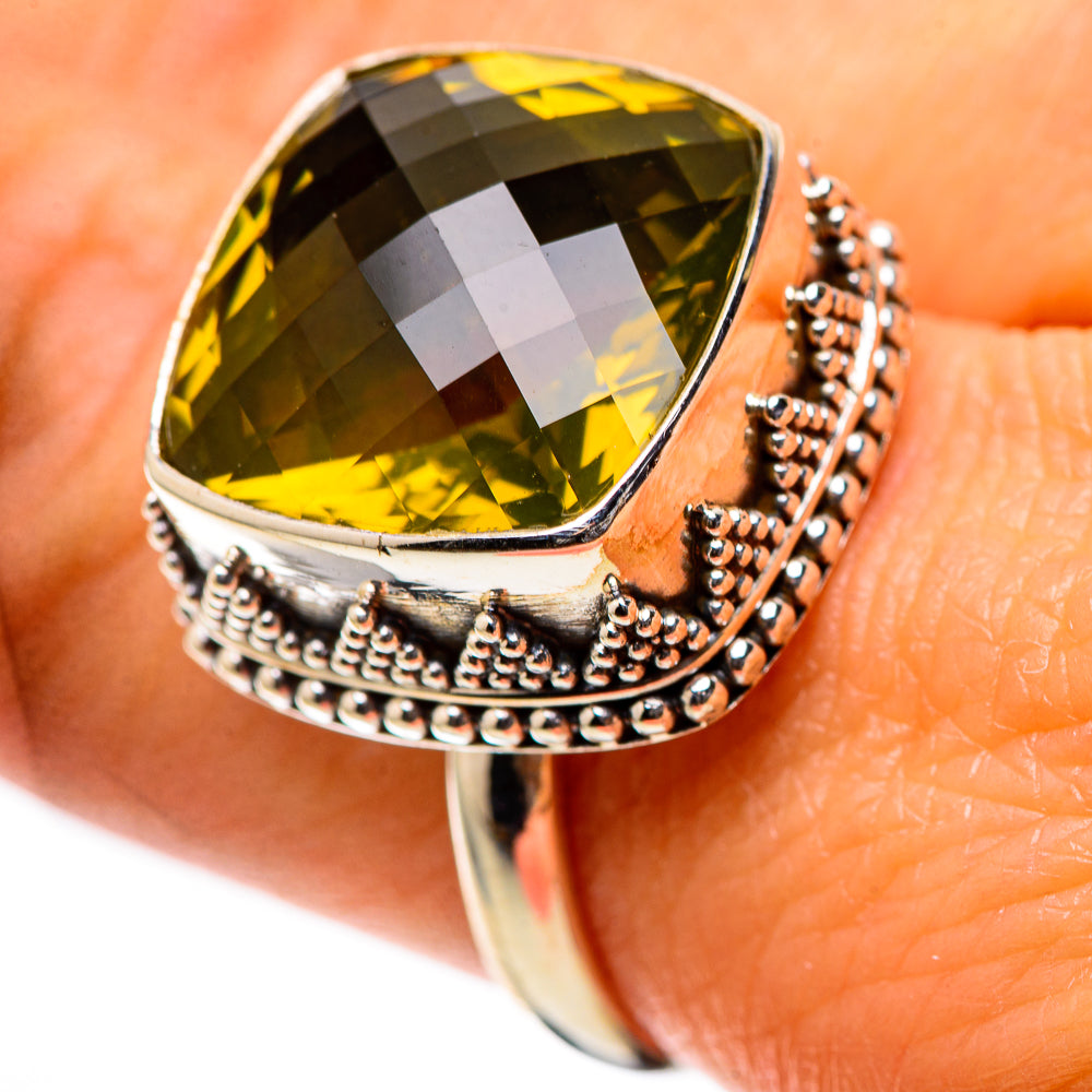 Faceted Citrine Ring Size 9 (925 Sterling Silver) RING138815