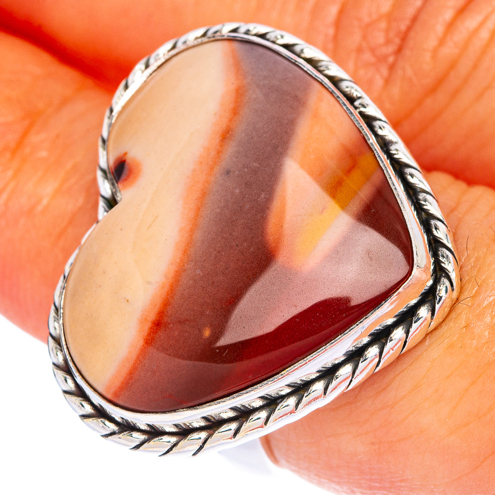 Large Mookaite Ring Size 7 (925 Sterling Silver) R144520