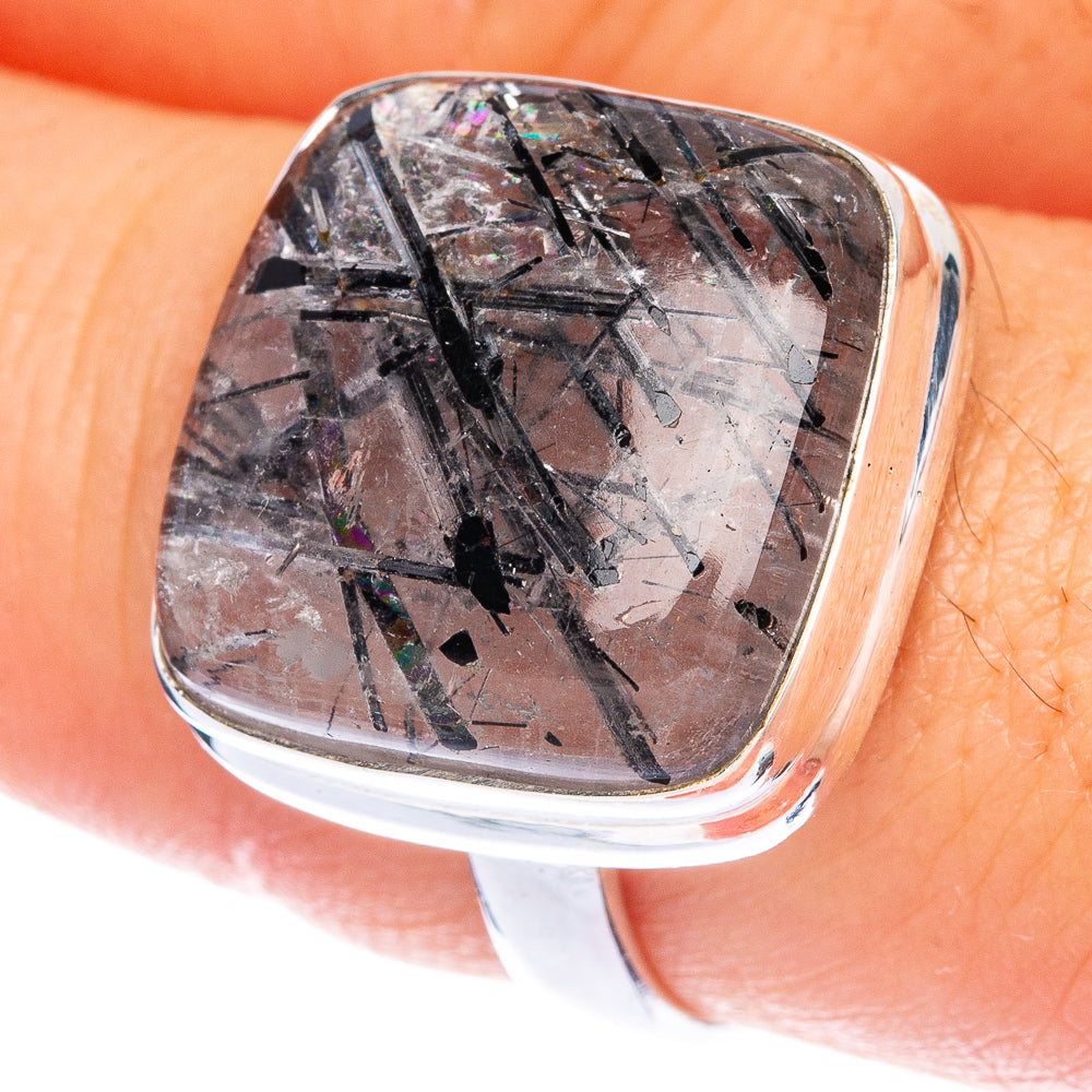 Tourmalinated Quartz Ring Size 9 (925 Sterling Silver) R144403