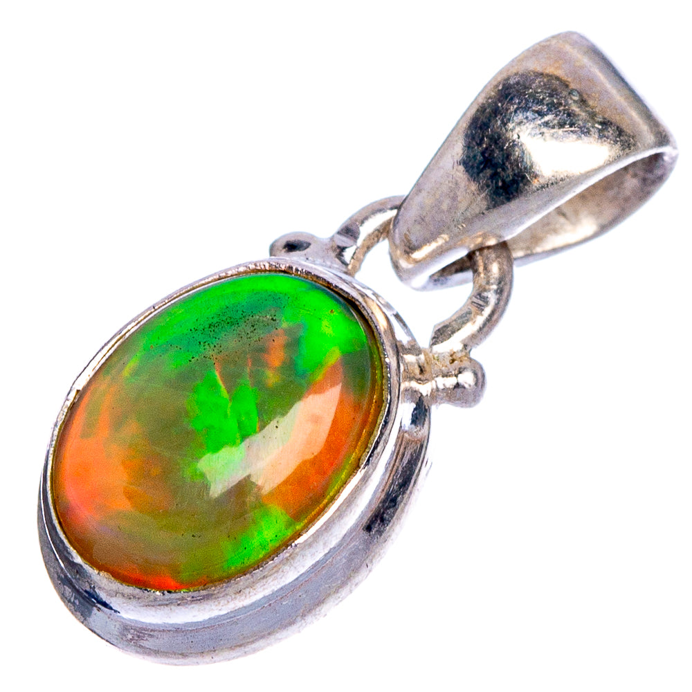 Rare Ethiopian Opal Pendant 3/4" (925 Sterling Silver) P40653