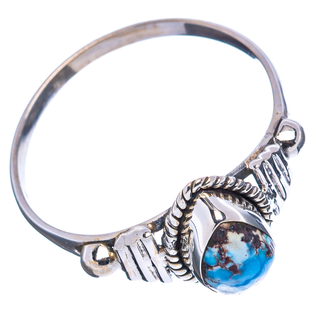 Golden Hills Turquoise Dainty Ring Size 9 (.925 Sterling Silver)