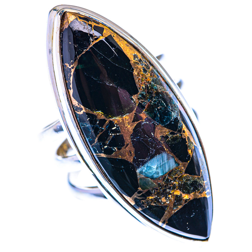 Large Mohave Black Onyx Ring Size 7 (925 Sterling Silver) RING140258