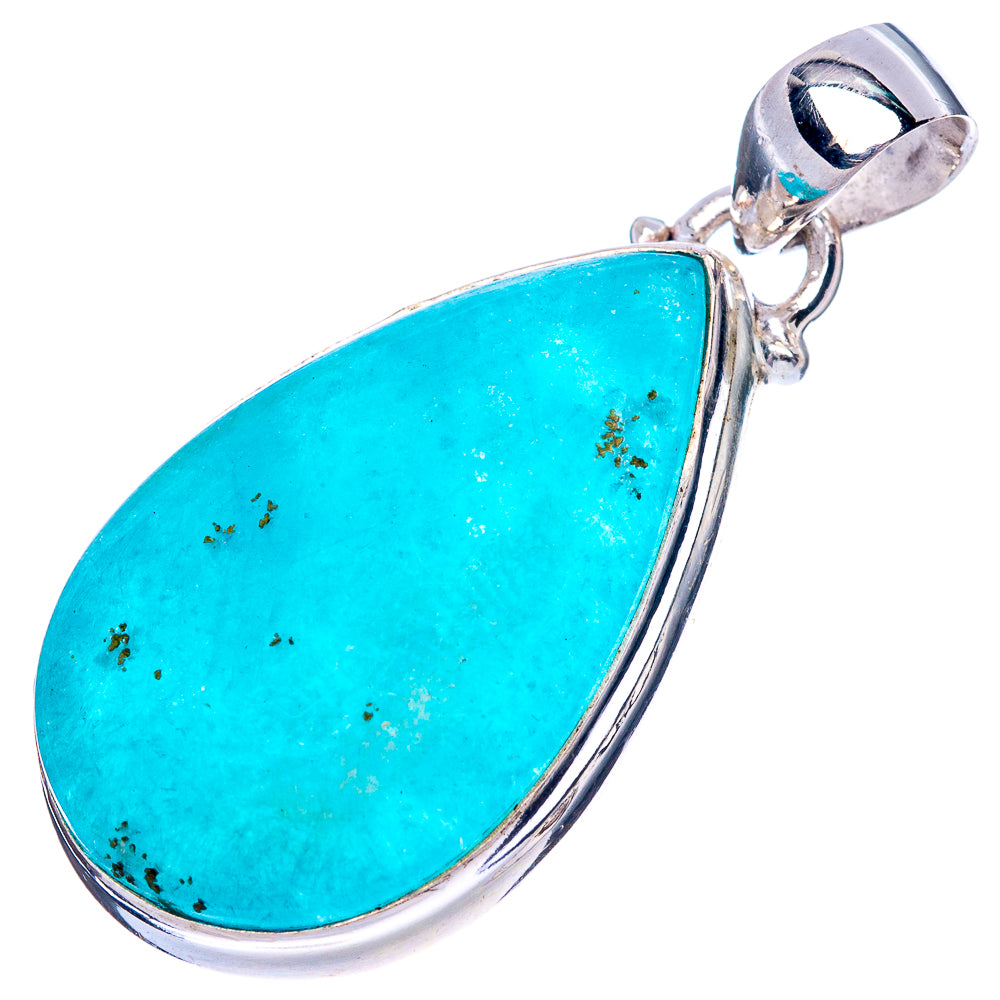 Rare Smithsonite 925 Sterling Silver Pendant 1 1/2" (925 Sterling Silver) P42596