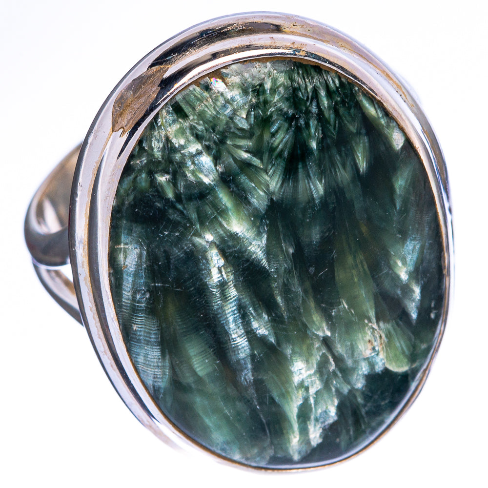 Seraphinite Ring Size 8.25 (925 Sterling Silver) R1420