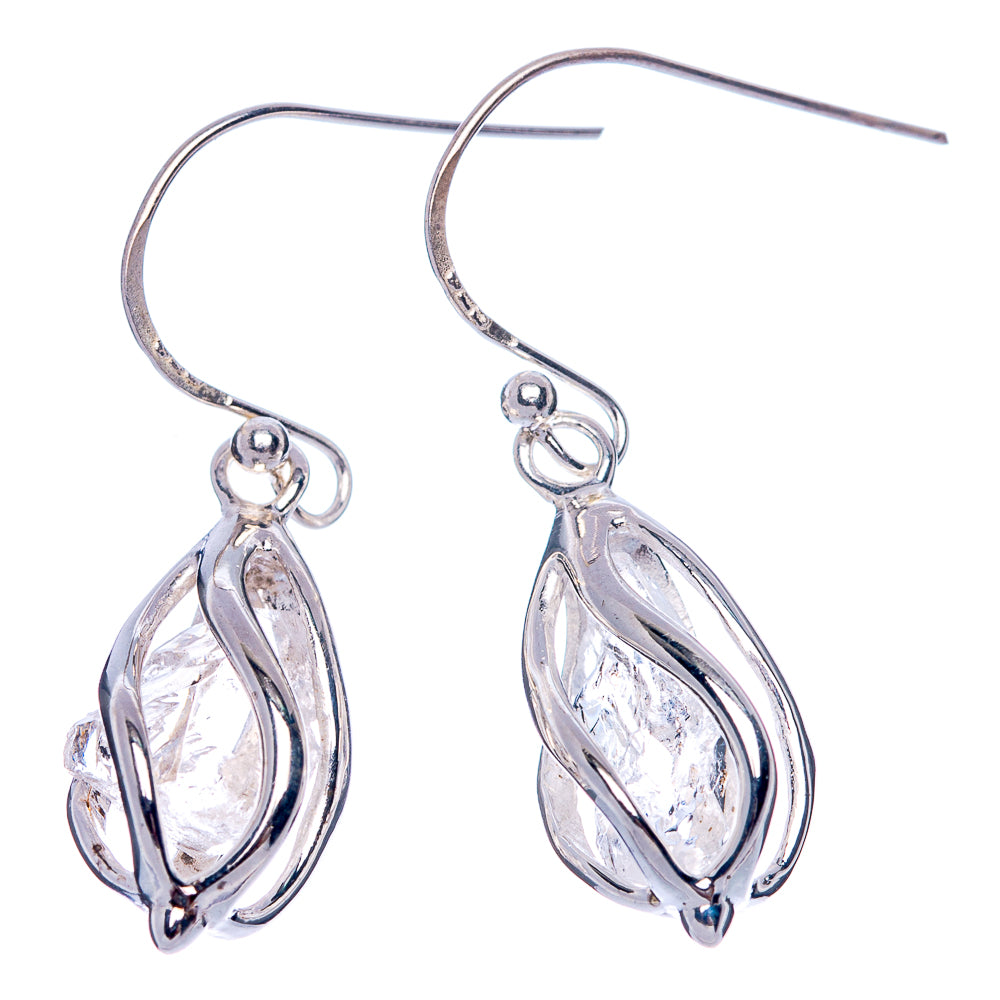 Herkimer Diamond Earrings 1 1/4" (925 Sterling Silver) E433380