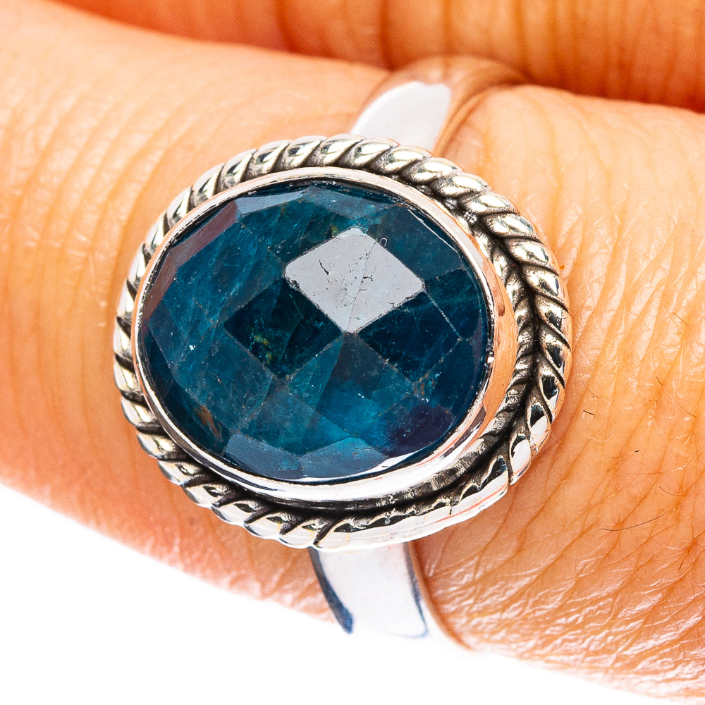 Rare Apatite Ring Size 8 (925 Sterling Silver) R5066