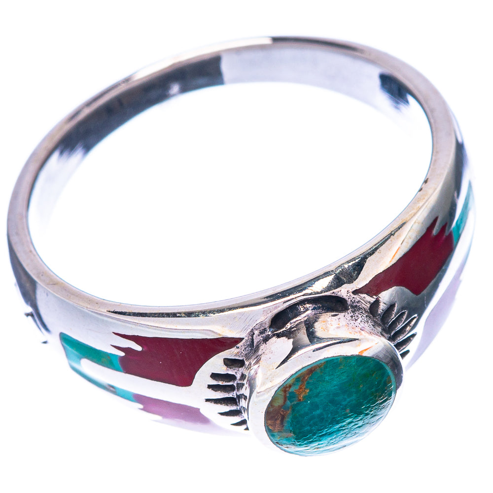 Rare Arizona Turquoise Ring Size 8.5 (925 Sterling Silver) R1515