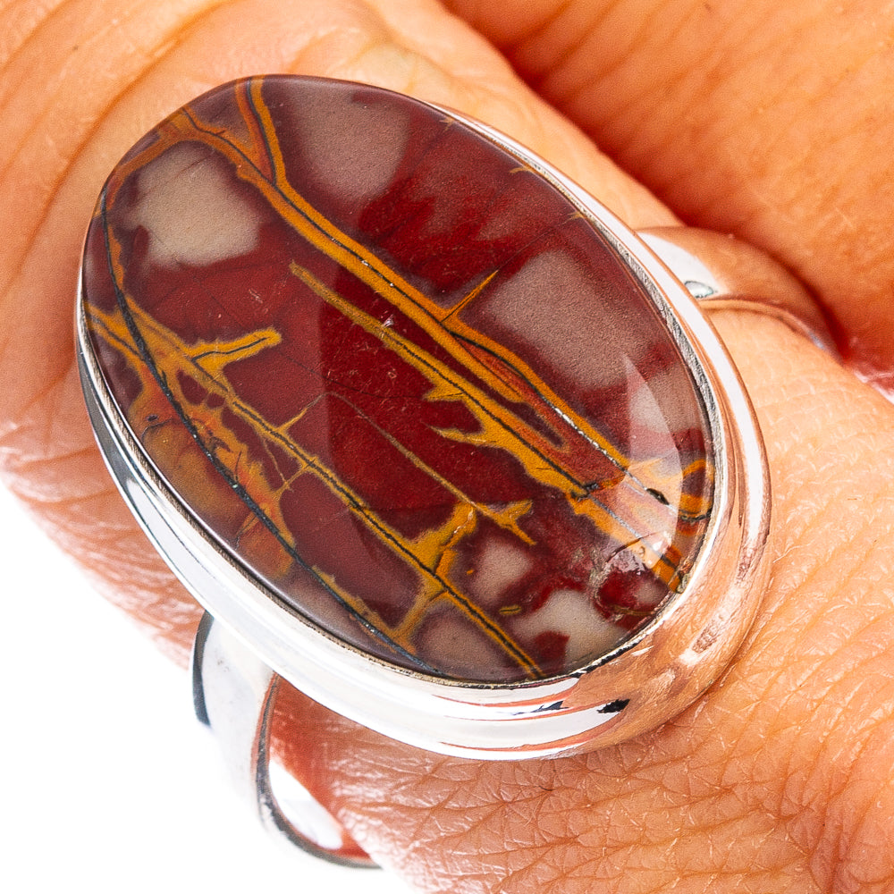 Noreena Jasper Ring Size 9.75 (.925 Sterling Silver)