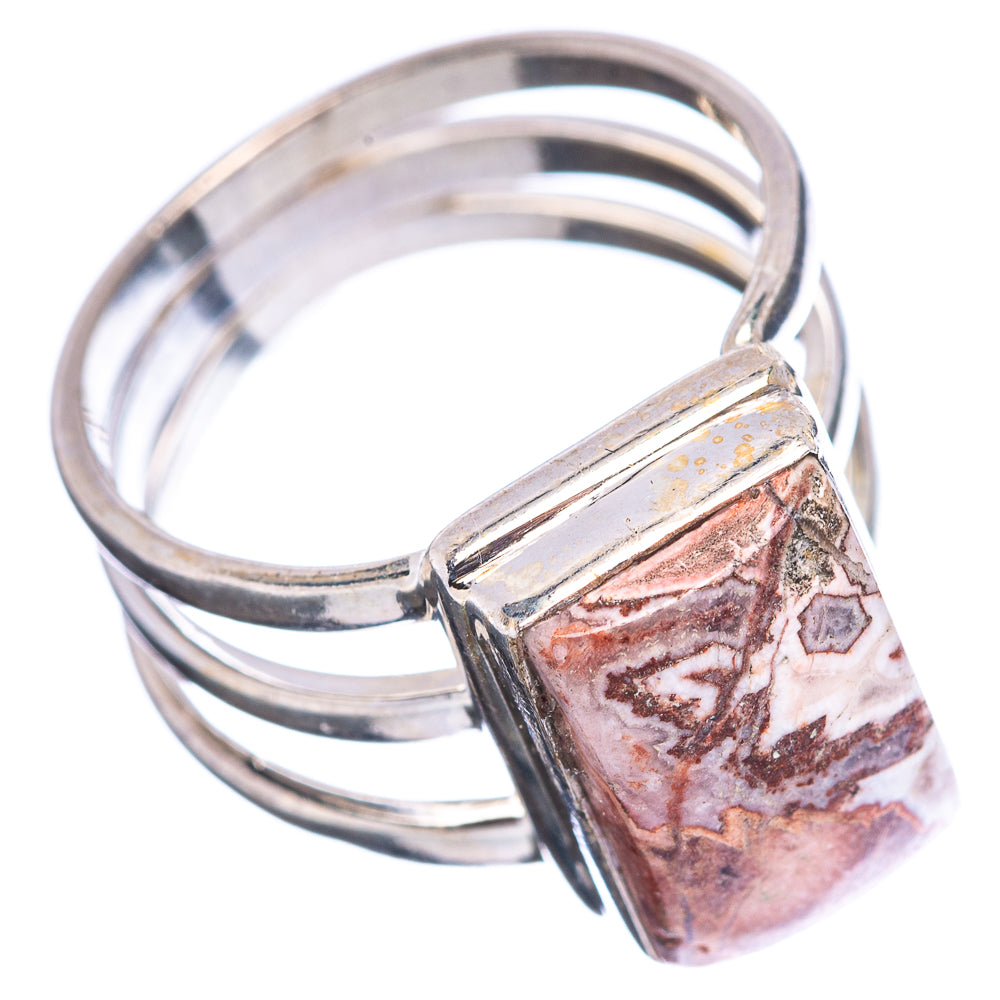 Rosetta Jasper Ring Size 5.5 (.925 Sterling Silver)