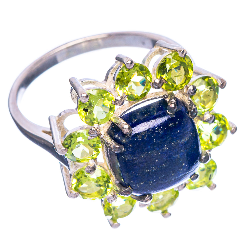 Lapis Lazuli, Peridot Ring Size 7 (925 Sterling Silver) R147168