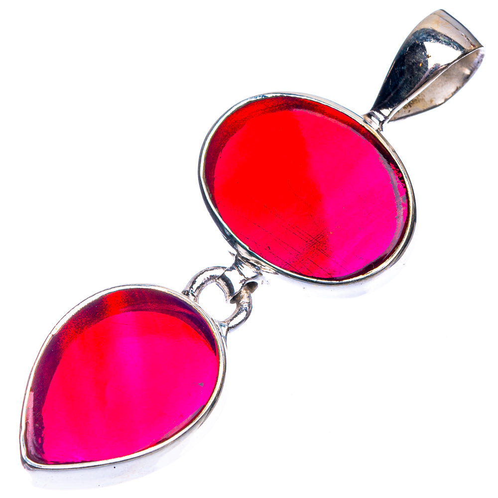 Aura Opal Pendant 1 3/4" (925 Sterling Silver) P39320