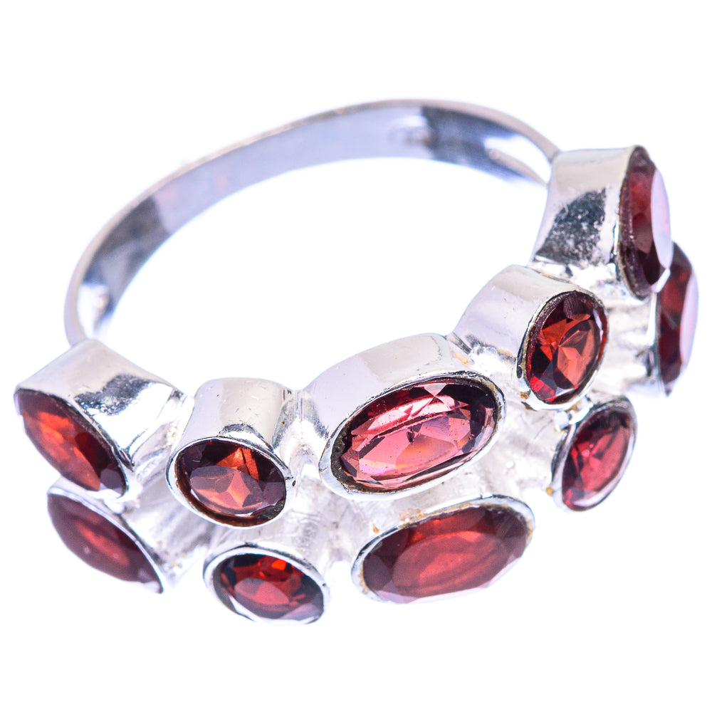 Garnet Dainty Ring Size 7 (925 Sterling Silver) R142555