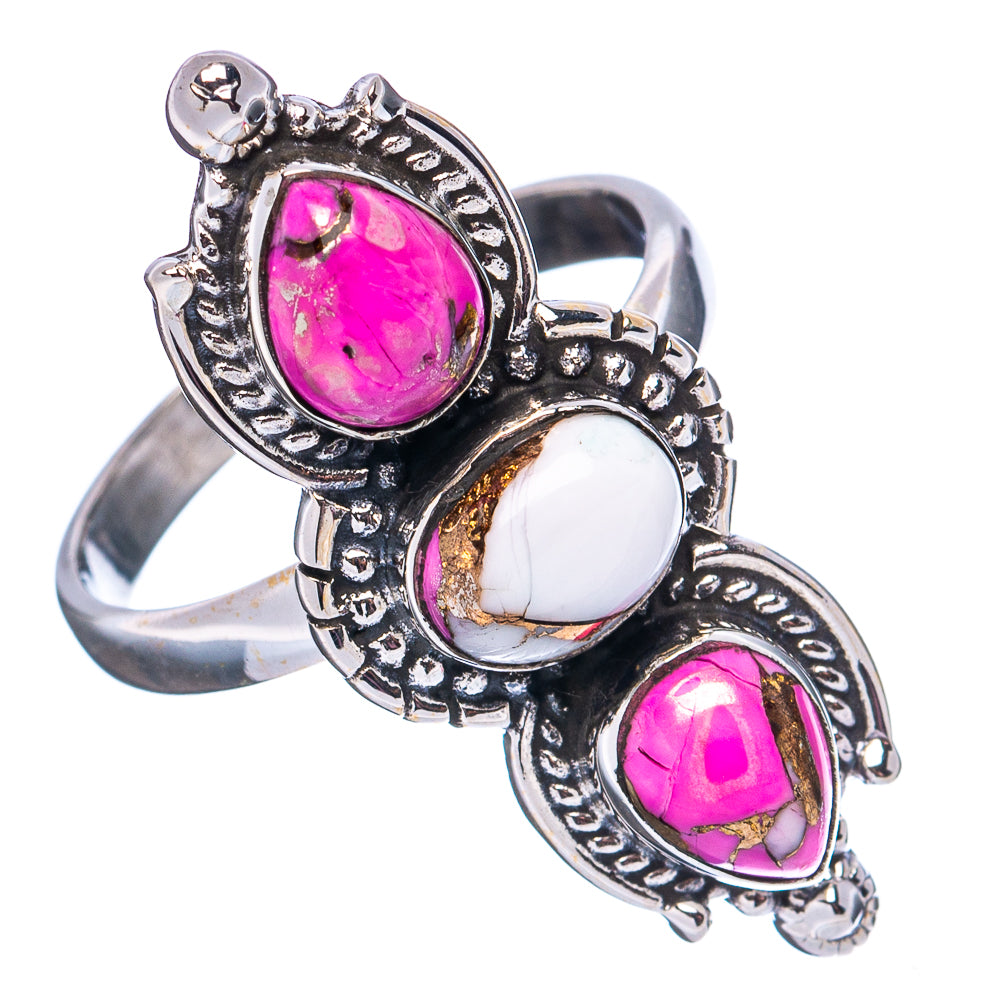 Cotton Candy Turquoise Ring Size 9 (.925 Sterling Silver)