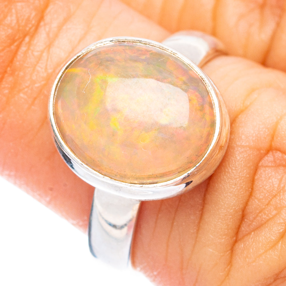 Rare Large Ethiopian Opal Ring Size 5.75 (925 Sterling Silver) R4887