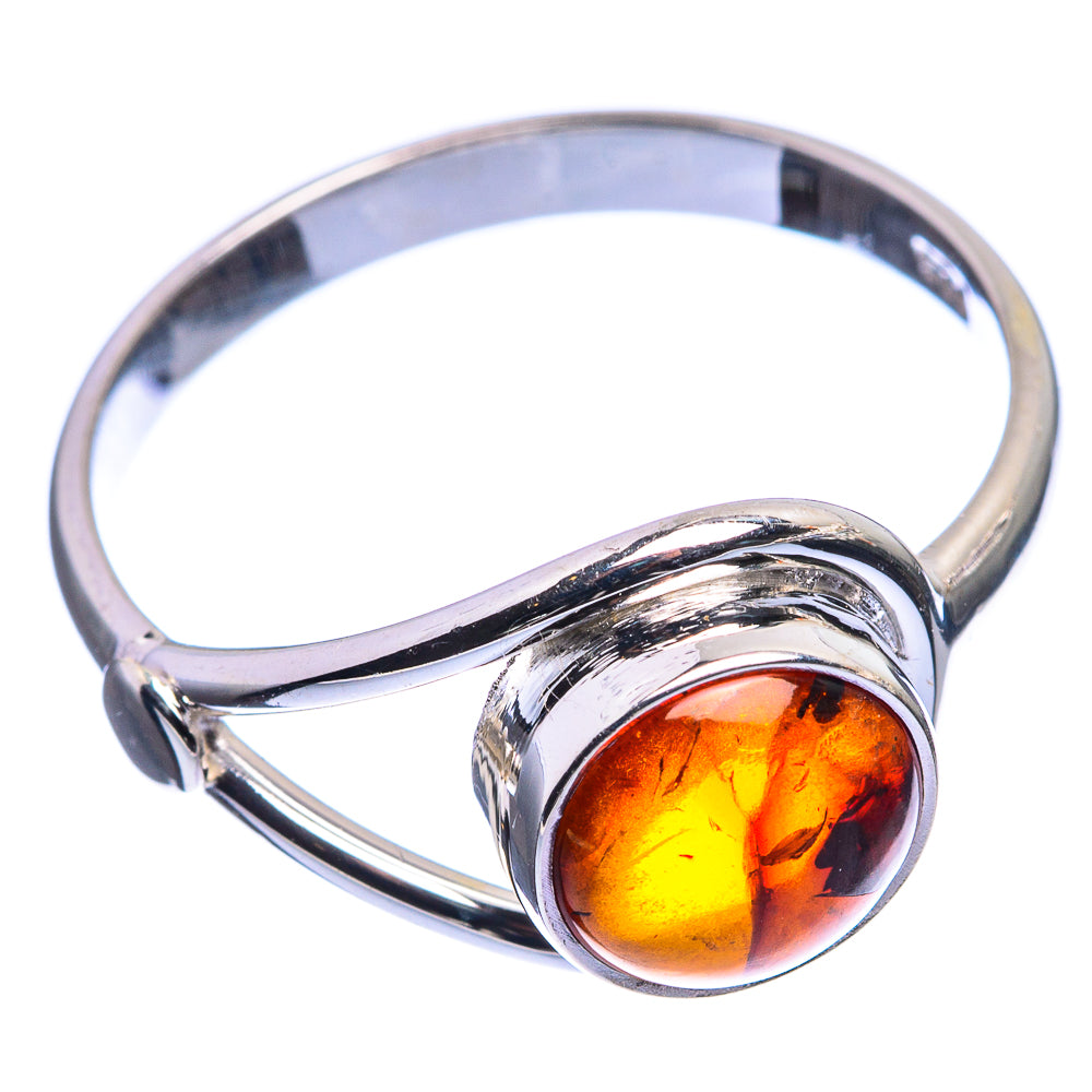 Baltic Amber Ring Size 9.25 (925 Sterling Silver) R142413