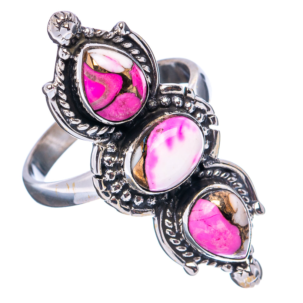 Cotton Candy Turquoise Ring Size 8.25 (.925 Sterling Silver)