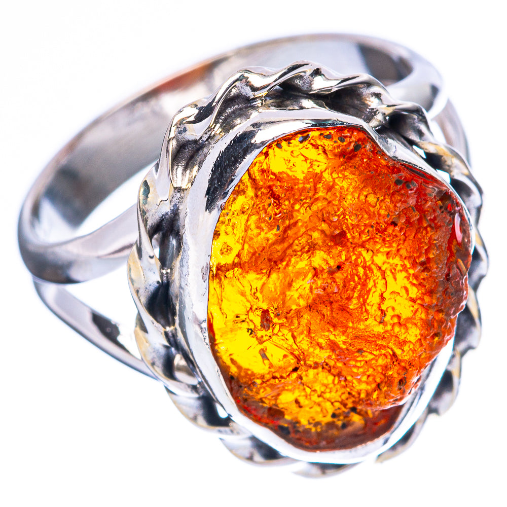 Raw Carnelian Ring Size 7 (925 Sterling Silver) R3950