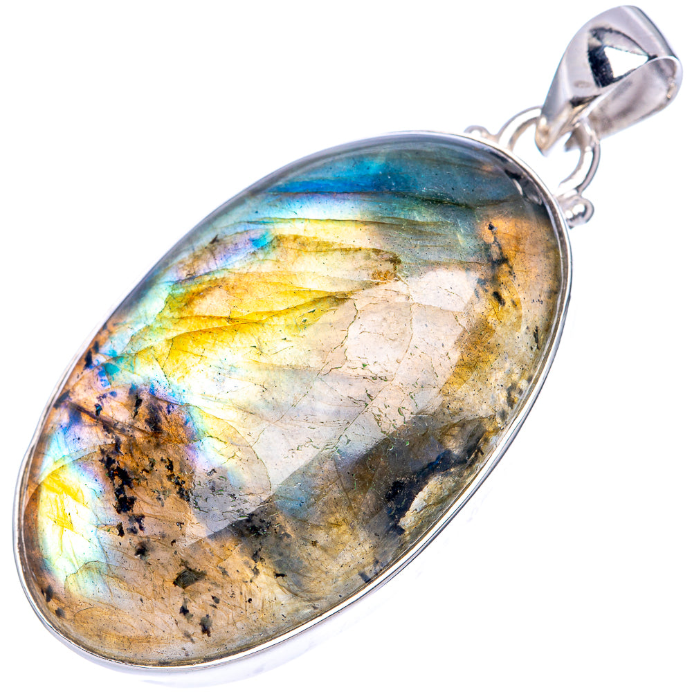 Labradorite Pendant 1 7/8" (925 Sterling Silver) P42547