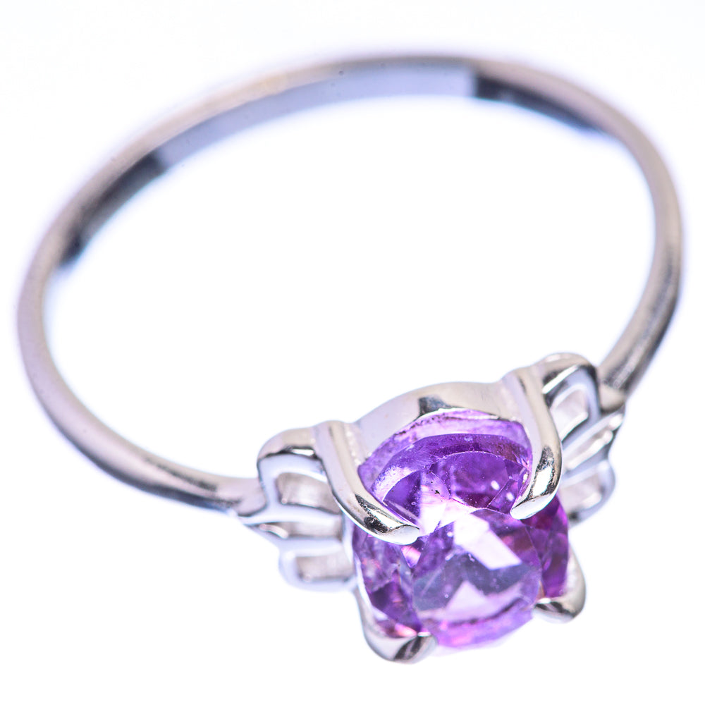 Faceted Amethyst Dainty Ring Size 7 (925 Sterling Silver) R142536