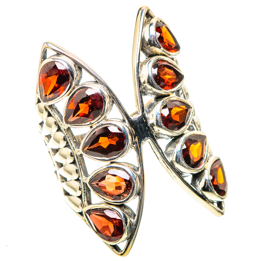 Large Garnet Ring Size 8 (925 Sterling Silver) RING138600