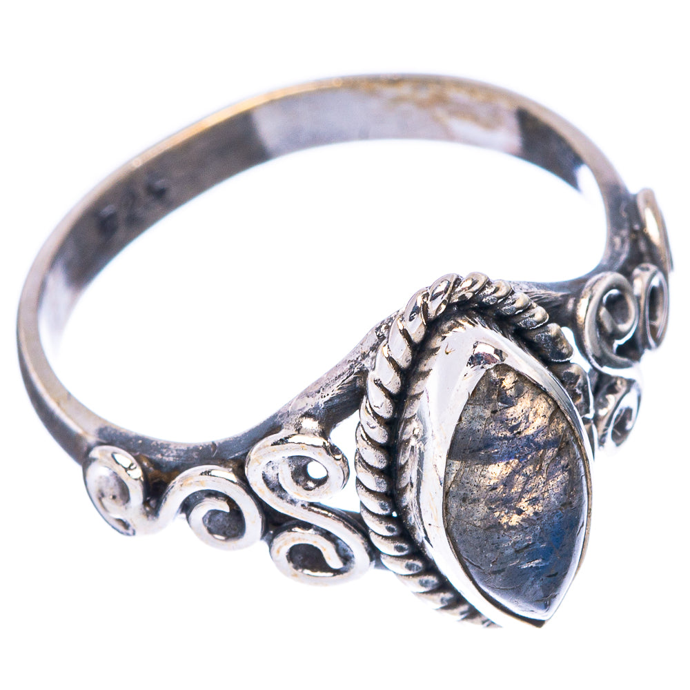 Labradorite Dainty Ring Size 7 (925 Sterling Silver) R5774