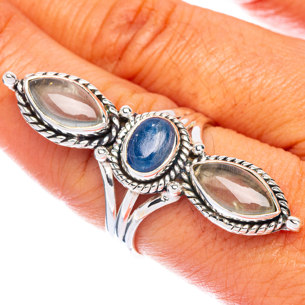 Large Kyanite, Aquamarine Ring Size 9 (925 Sterling Silver) R144529