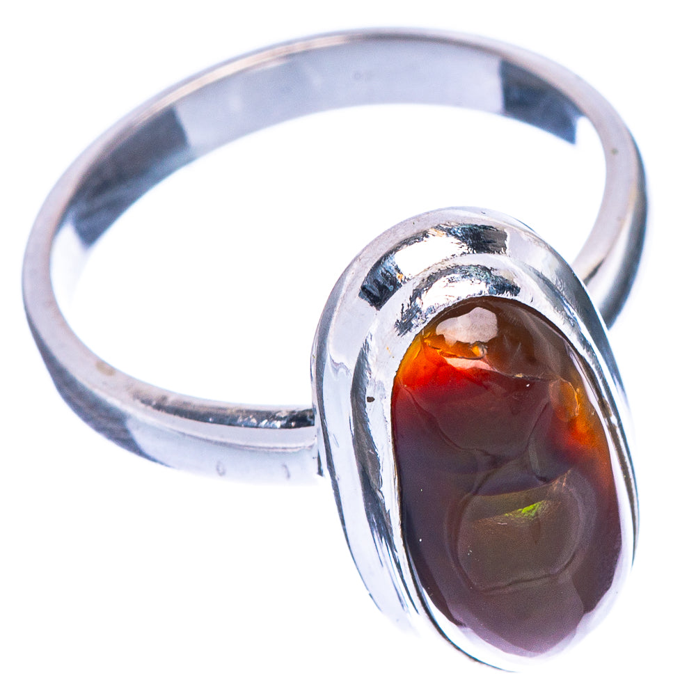 Mexican Fire Agate Ring Size 6.5 (925 Sterling Silver) R147194