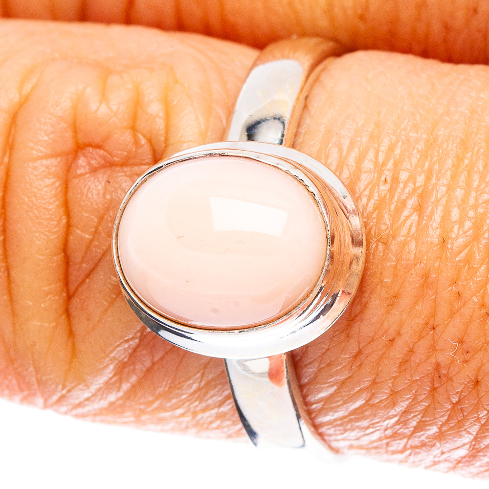 Pink Opal Ring Size 8 (925 Sterling Silver) R5040