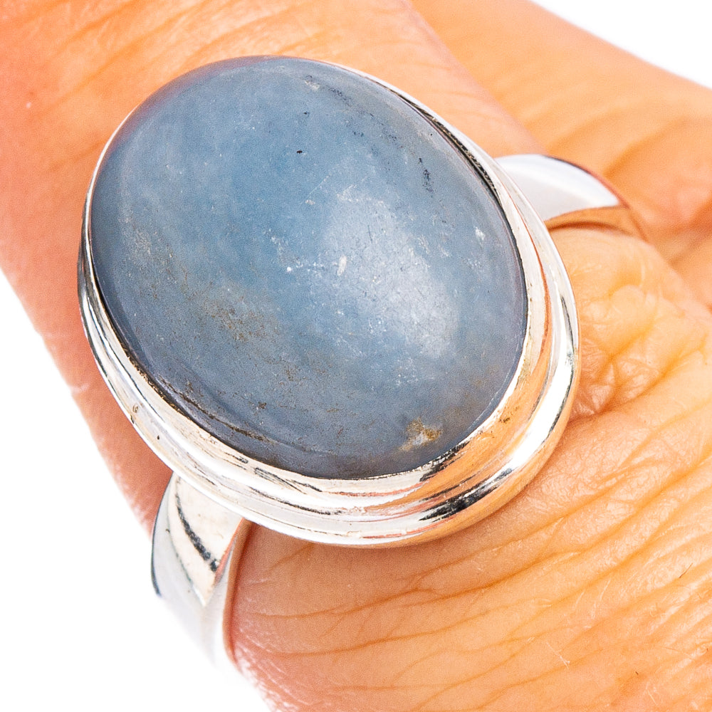 Angelite  Ring Size 7.75 (.925 Sterling Silver)