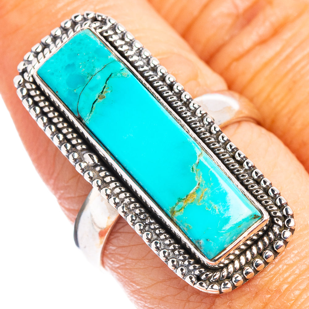Mohave Turquoise Ring Size 8.25 (.925 Sterling Silver)