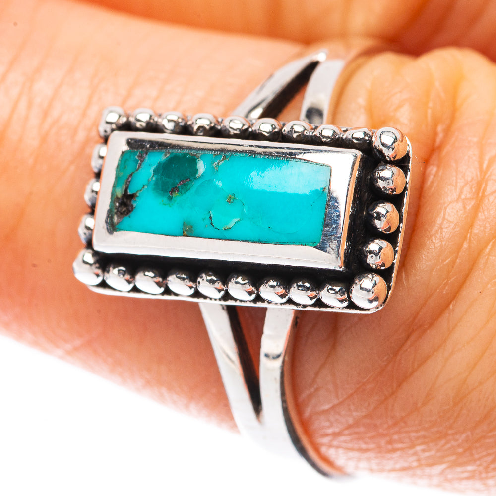 Rare Arizona Turquoise Ring Size 7.75 (925 Sterling Silver) R2212